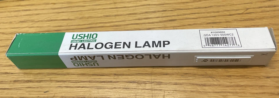 USHIO 500W GDA 120V Halogen Lamp/Bulb #1000652 - Image 1 of 1
