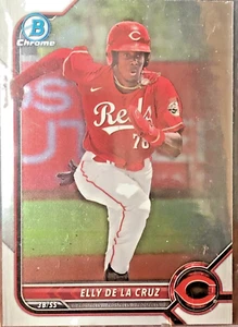2022 Bowman Chrome Elly De La Cruz Rookie #BDC-80 Cincinnati Reds - Picture 1 of 2