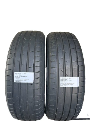 2 PNEUS D'OCCASION 215/65 R 17 99V HANKOOK ÉTÉ 5,5 MM DOT 1421 PNEUS D'OCCASION - Photo 1/4