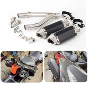 Silenciador sistema escape silenciador tubo enlace medio para Aprilia Dorsoduro 900 17-20 - Imagen 1 de 3