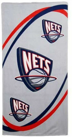 NBA New Jersey Nets Fiber Reactive Beach Towel 30"  X 60" Cover