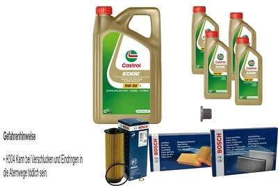 BOSCH Inspektionspaket 9 L Castrol 5W-30 M für BMW 5er Touring 540i xDrive 7er - Bild 1 von 4