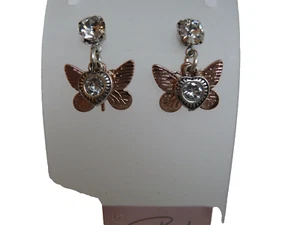 BIBI BJOUX BUTTERFLY EARINGS NEW PIECED - Picture 1 of 3