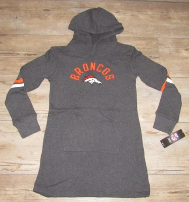 Denver Broncos NFL Largo Extendido Sudadera con Capucha Chaqueta $60 Niñas Talla Juvenil Grande Foto 1 de 3