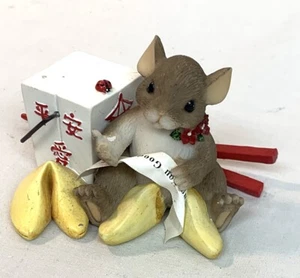 Charming Tails Wishing You Good Fortune Mouse Chopsticks Chinese Food - Picture 1 of 5