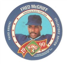1990 King-B Disc #13 Fred McGriff - Blue Jays