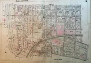 1929 BRIDGEPORT CONNECTICUT WASHINGTON PARK EAST SIDE SINGER SEWING CO ATLAS MAP - Picture 1 of 5