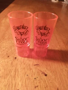 lot of two Senor Frogs Bahamas Plastic Shot Glass - Picture 1 of 4