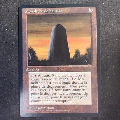 Basalt Monolith (French) - Foreign Black Border Revised (MTG) - Image 1 of 2