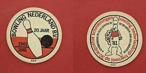 Scheveningen Bowling Nederland Brauerei Bierdeckel Coaster Beermat - Picture 1 of 1