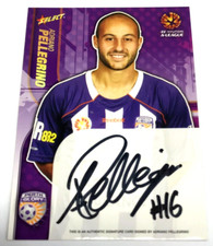 2009-10 SELECT A-LEAGUE CARD STARS SIGNATURE CARD SC8 ADRIANO PELLEGRINO-PERTH