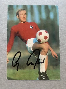 GÜNTER NETZER DFB WM 1966 ARAL66-Sammelkarte 10x15 Autogramm - Picture 1 of 2