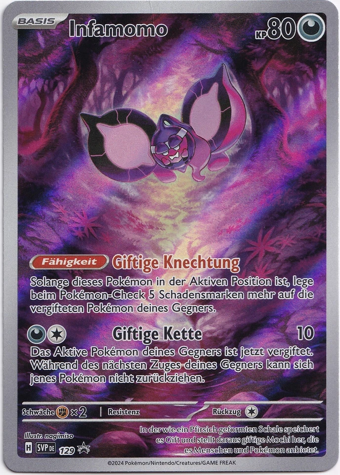 Pokémon Infamomo Secret Illustration Rare Blackstar Promos SVP 129 NM Deutsch - Bild 1 von 1
