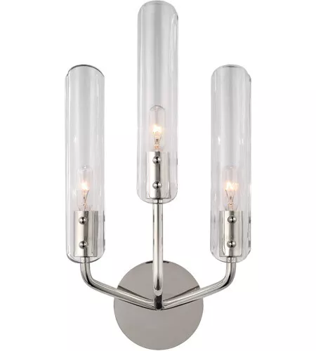 CASORIA APLIQUE DE PARED LED 10" 3 LUCES EN NÍQUEL PULIDO Foto 1 de 1