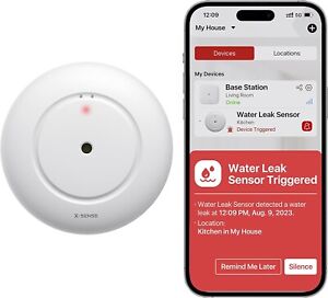X-Sense Smart Water Leak Sensor Detector Wi-Fi Water Sensor Alarm  SWS51