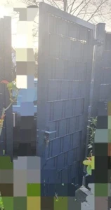 Legi Doppelstabmattenzaun Tür 1,00m x 2,00m bzw.100cm x 200cm mit 2 Pfosten 1 J - Bild 1 von 2