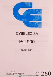 Cybelec SA PC900, Quick Start, Press, Reference Facts & Instructions Manual - Picture 1 of 3