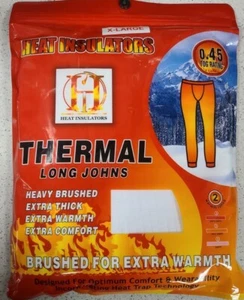 Thermal Long Johns - X-Large White - Picture 1 of 2