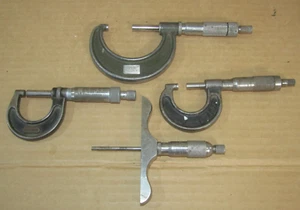 micrometers lot 4 Browne Starrett Lufkin Goodell-Pratt outside depth - Picture 1 of 7