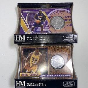 The Highland Mint Coin Collection Shaquille O’Neal + Magic Johnson Lakers NEW - Bild 1 von 5