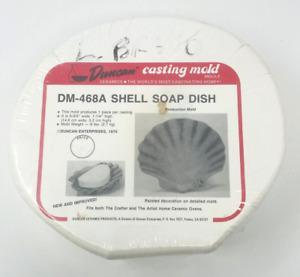 Vintage Duncan Ceramic Casting Mold DM-468A Sea Shell Soap Dish