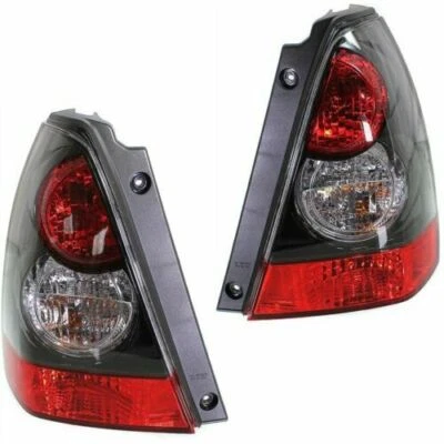 PAR DE LUCES TRASERAS DEPORTIVAS NEGRAS PARA SUBARU FORESTER 2006-2008 Foto 1 de 4