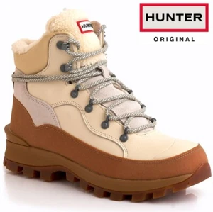 New HUNTER EXPLORER Mens Leather Waterproof Walking Hiking Trail Ankle Boots SZ - Picture 1 of 5