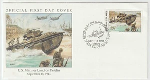 15/9/1994 Marshall Islands FDC - WWII - U.S. Marines Land on Peleliu - Picture 1 of 2