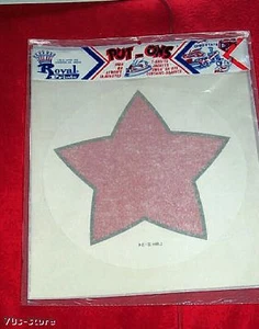 VINTAGE Iron On STAR Red Five Point Iron-On - Bild 1 von 1