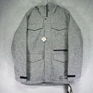 Chaqueta encubierta Burton para hombre gris medio forro Thermolite snowboard - Imagen 1 de 9