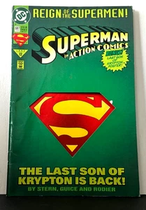 Action Comics #687 (DC Comics June 1993) The Last Son Of Krypton with poster - Picture 1 of 2