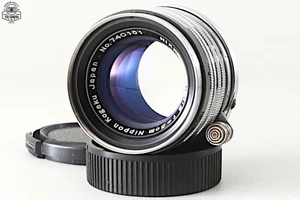 Nippon kogaku Nikkor H.C. 5cm 50mm F/2 Black Belt Lens Leica LTM39 740131 Exc+++ - Picture 1 of 13