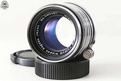Nippon kogaku Nikkor H.C. 5cm 50mm F/2 Black Belt Lens Leica LTM39 740131 Exc+++ - Image 1 of 4