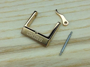 Seiko 18mm Rose Gold Buckle - N.O.S - Genuine Seiko - Picture 1 of 5