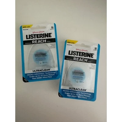 Listerine REACH hilo dental ultra limpio como nuevo 30 yardas - Paquete de 2 - Nuevo  Foto 1 de 4