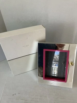 Marco Kate Spade Cabo Isabella 5x7 Rosa Plateado Lenox NUEVO Caja Abierta Foto 1 de 4