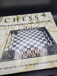 CHESS 4 Vintage 1980s 4D 2-4 Player Chess War 2-sided Board - Almost Complete - Picture 1 of 11