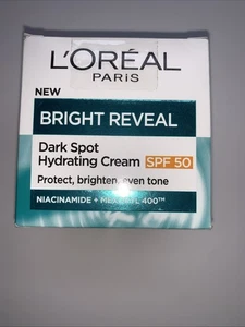 L'Oréal Bright Reveal Dark Spot Cream SPF 50 Niacinamide 50ml -Brand  New - Picture 1 of 5