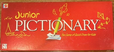 Junior Pictionary The Game of Quick Draw for Children Kids Drawing - Mattel/2002 - Image 1 of 4