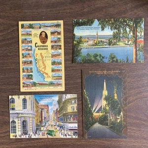 4 Cartoline Lino San Francisco Mercato St Missions Expo Isola del Tesoro CA - Foto 1 di 6