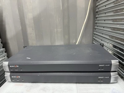 Lot Of 2 Pcs Minicom Smart 116 IP  KVM Switch Network 16x Ports RJ-45 1U60005 - Image 1 of 2