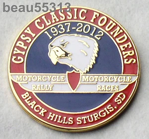 CHAQUETA DE RALLY STURGIS JACKPINE GYPSY SOUTH DAKOTA 2012 CHALECO SOMBRERO ALFILER - Imagen 1 de 1