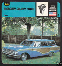 1963 MERCURY COLONY PARK Wagon Car Picture 1978 CARD