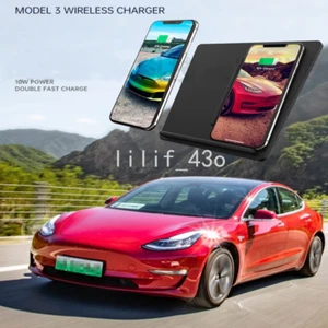 Car Wireless Charger Cell Phone Charging For 2017-2020 Tesla Model 3 - Picture 1 of 10