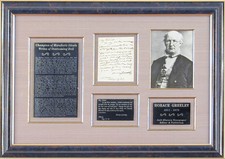 Horace Greeley - Autograph Letter Signed 08/17/1867