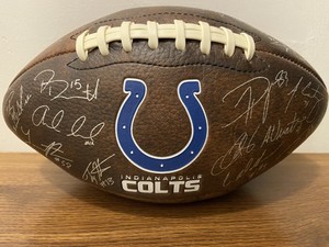 andrew luck signed football