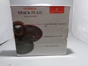 Emeril Lagasse Stoneware Snack Plate - 9.5 in capacity - NEW - Picture 1 of 7
