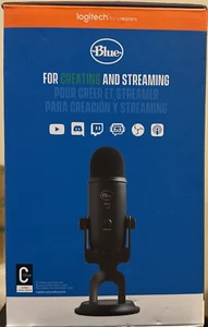 Micrófono USB Logitech Blue Yeti para juegos transmisión podcasting - Imagen 1 de 4
