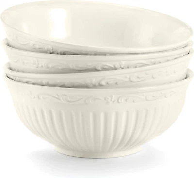LIFETIME BRANDS INC Mikasa DD900-410 Italian Countryside Fruit Bowl, 5-1/4-Inch, Set of 4