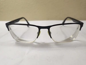 Ray Ban RB 6335 2503 54-17-145 Black Metal Half Rim Eyeglasses FRAME ONLY - Picture 1 of 20